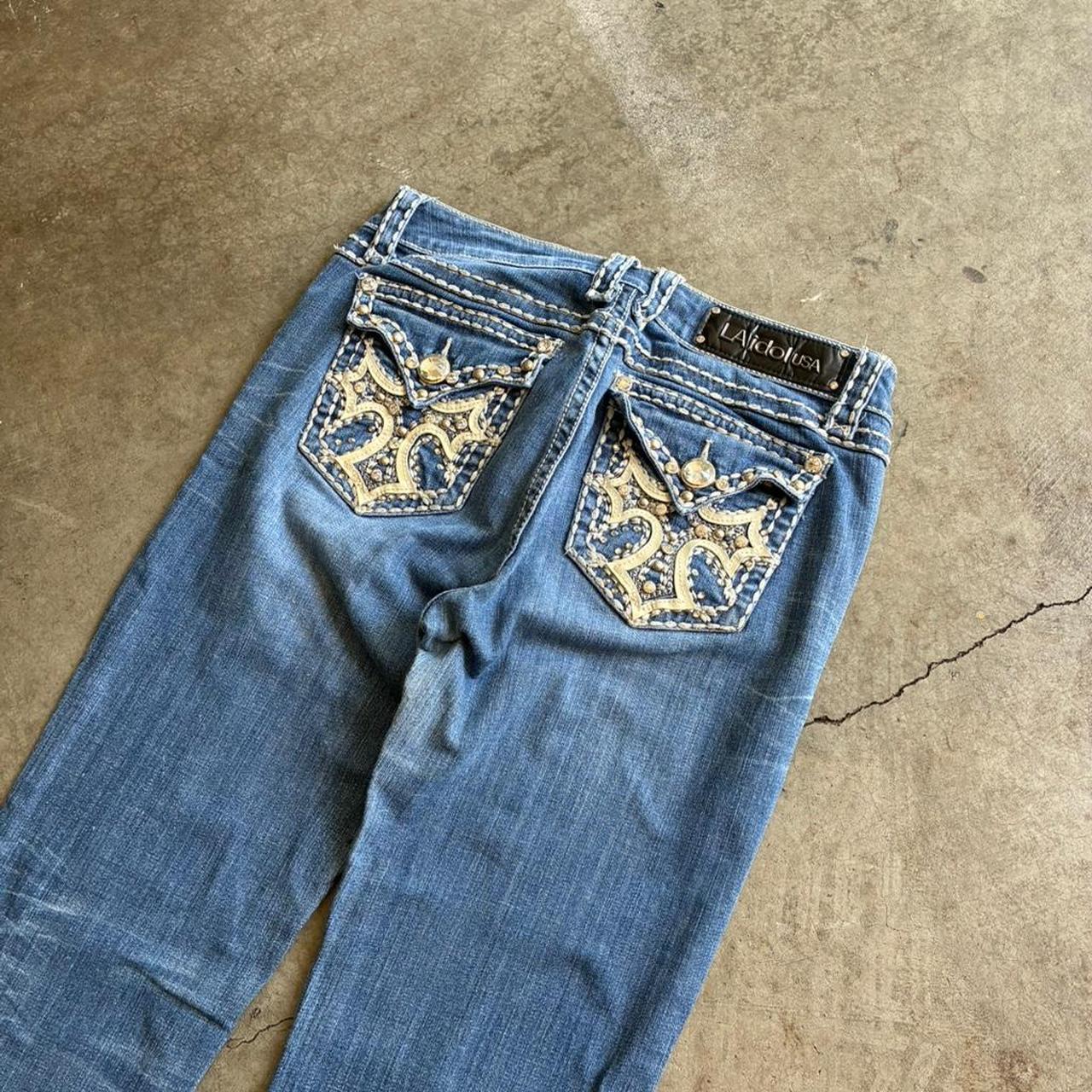 Embellished low-rise jeans listing preview